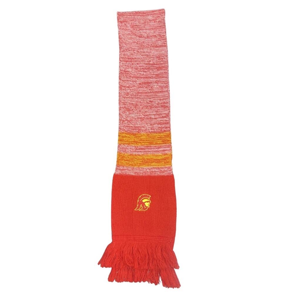 USC Trojan University Scarf Collegiate Sports Cardinal and Gold